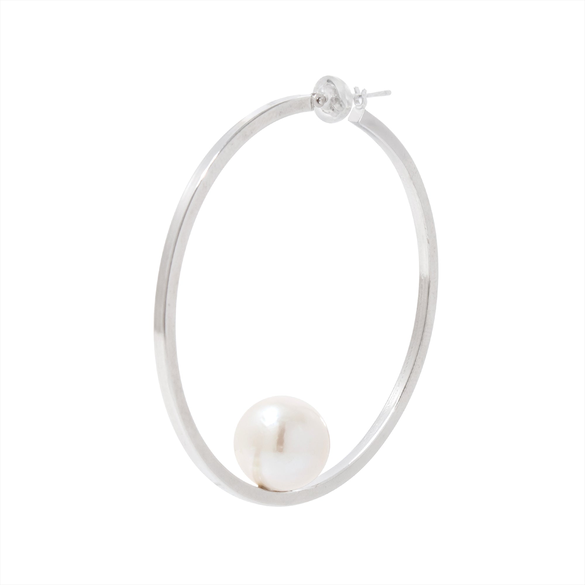 Mirage Earring Freshwater Pearl 11mmUP SV925/K14WG