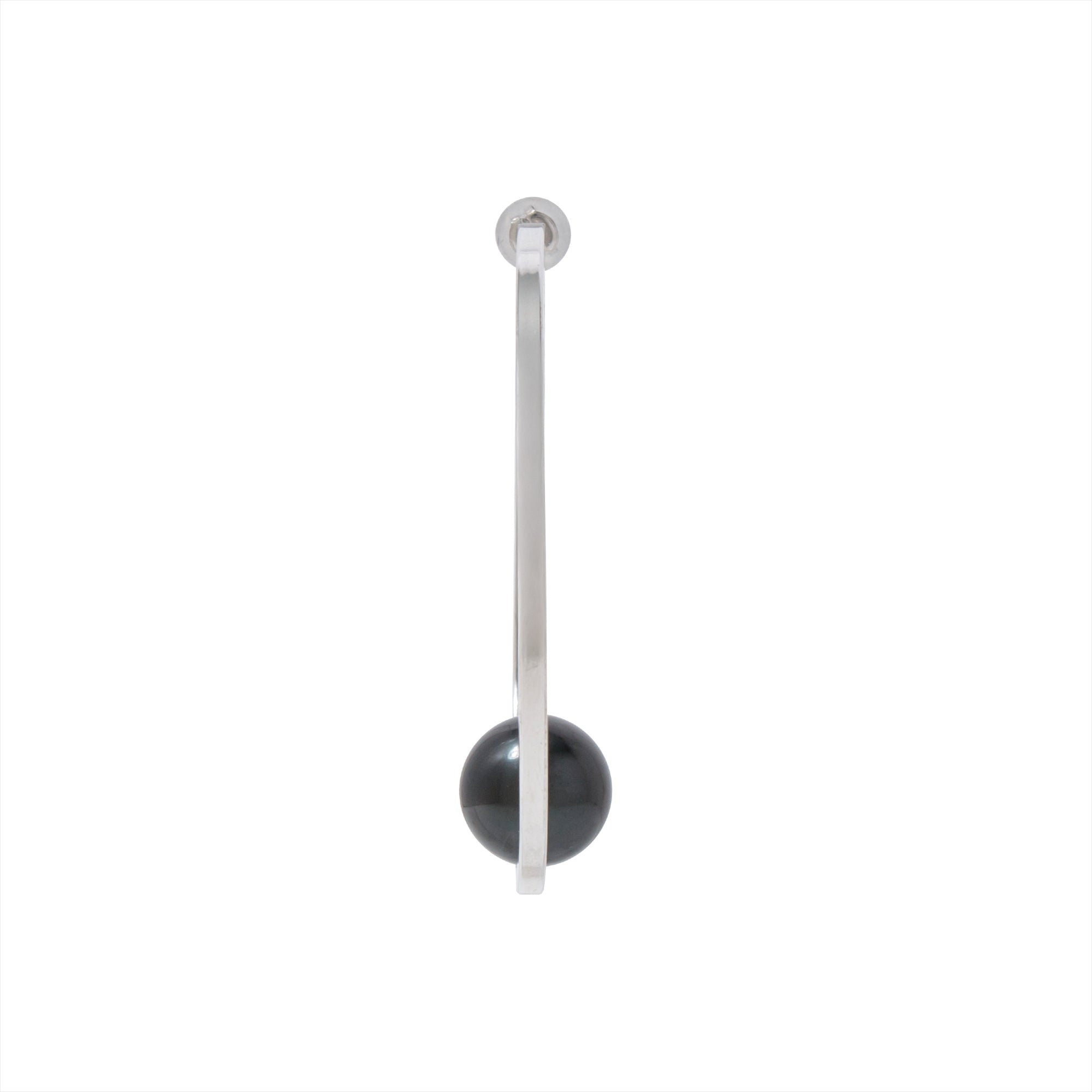 Mirage Earring Tahitian Pearl 11mmUP SV925/K14WG
