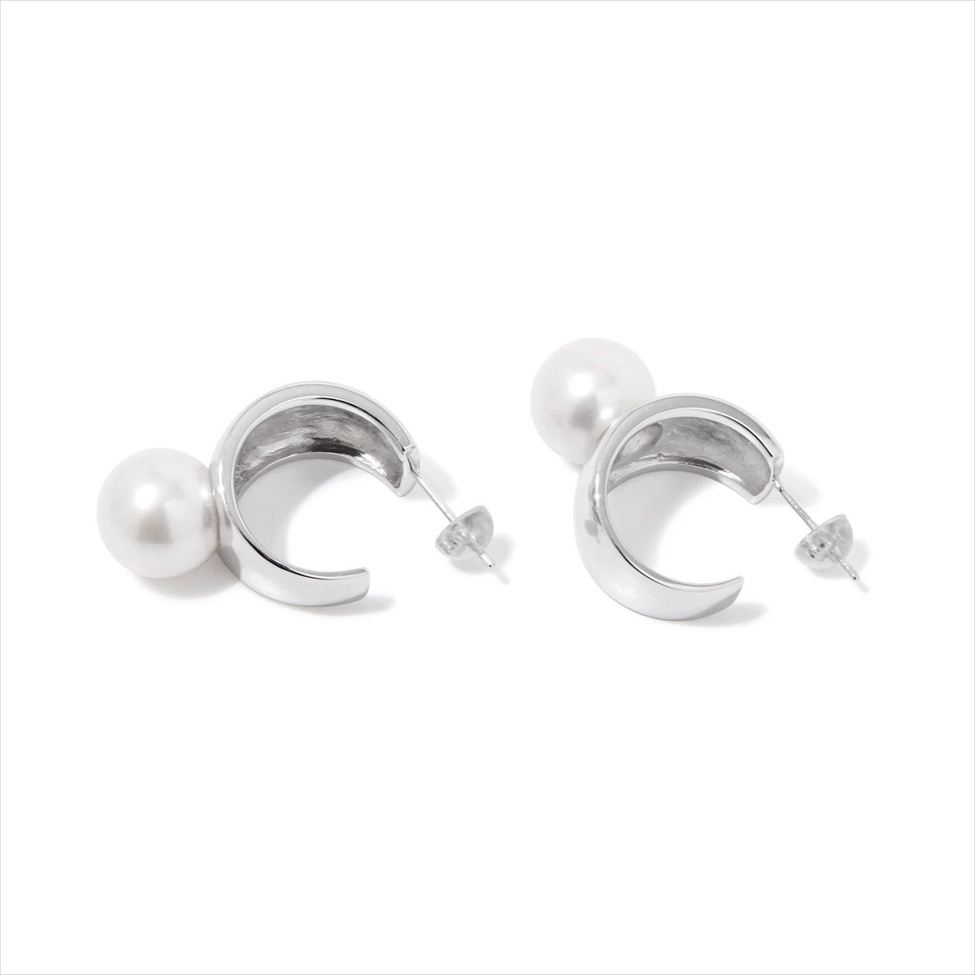 Margot Earrings Freshwater Pearl 11mmUP SV925/K18WG