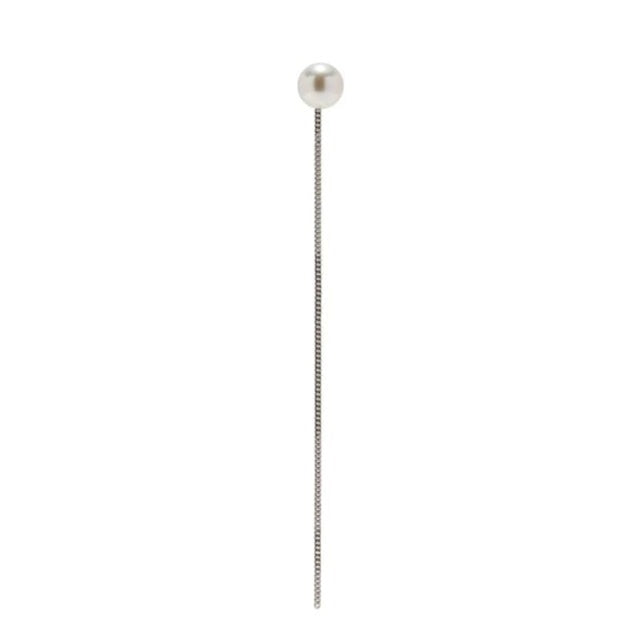 Manon Earring / Up Pearl (Single) Freshwater Pearl 11mm and above K14WG/SV925