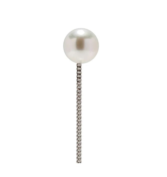 Manon Earring / Up Pearl (Single) Freshwater Pearl 11mm and above K14WG/SV925