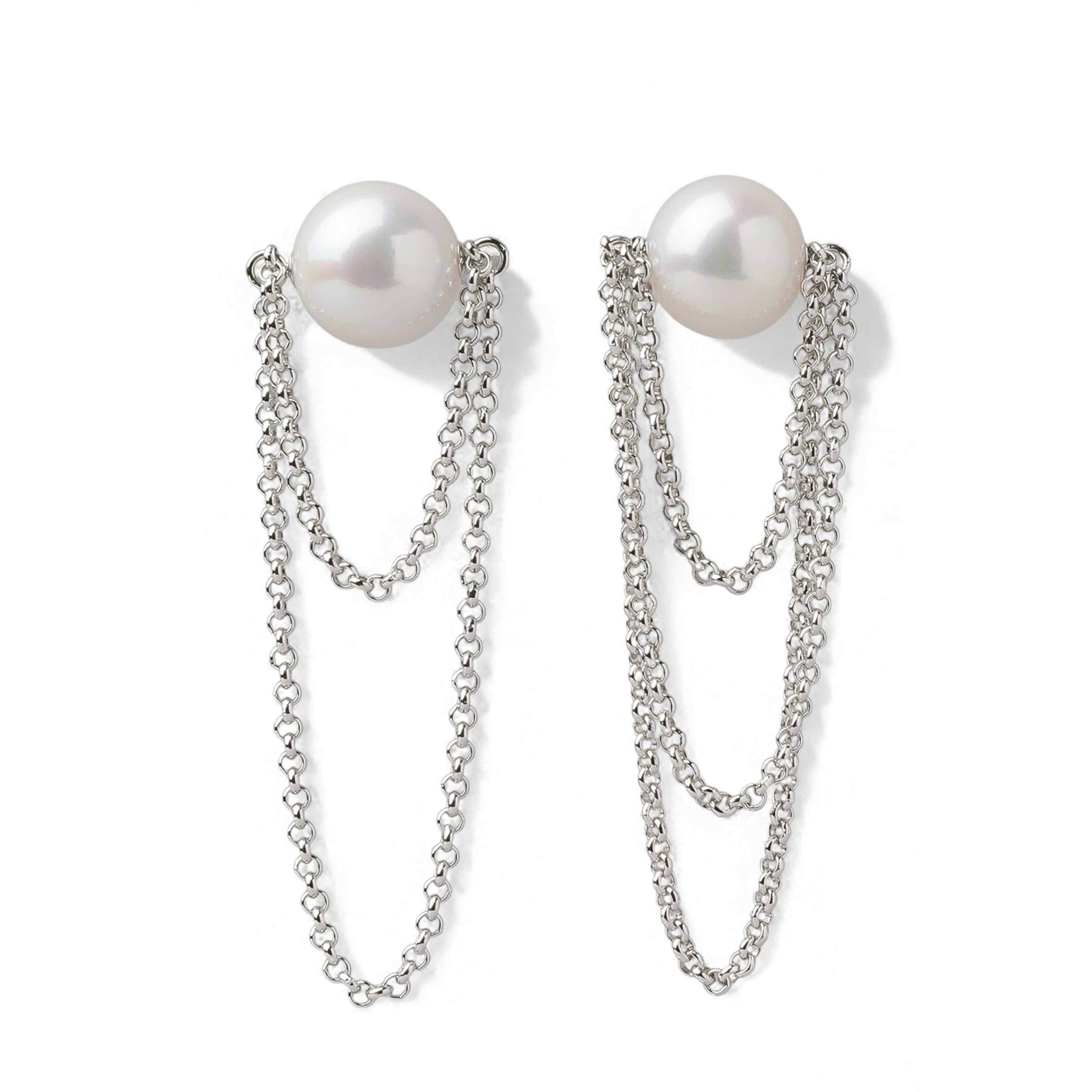 Lian Earrings/Clip-on Earrings Freshwater Pearl 11mm SV925/PT900