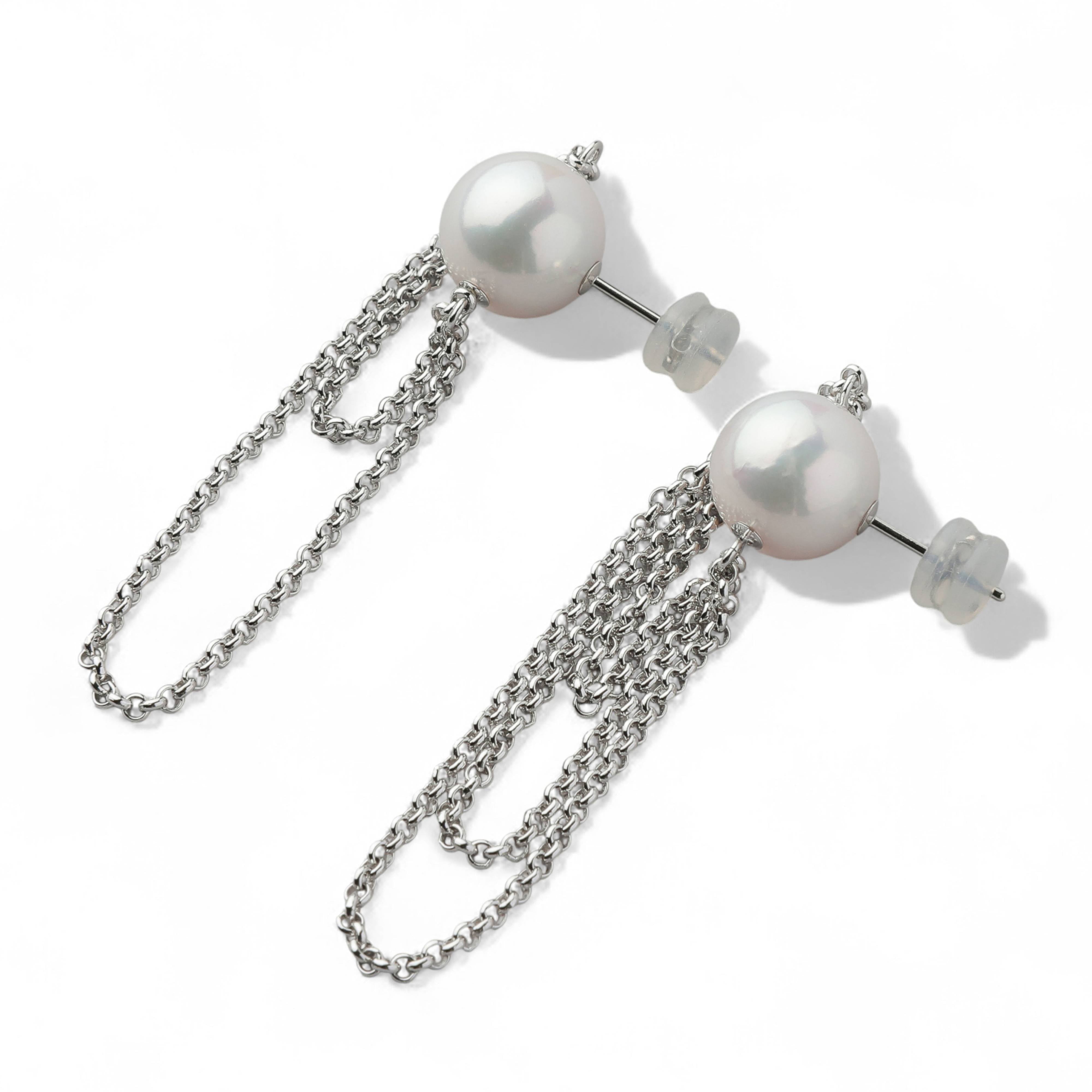 Lian Earrings/Clip-on Earrings Freshwater Pearl 11mm SV925/PT900