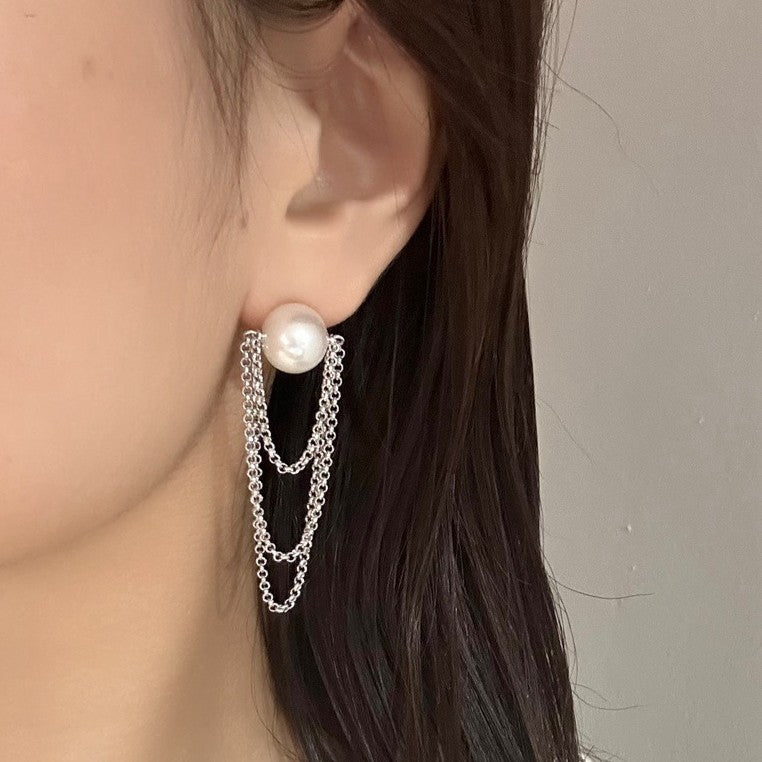 Lian Earrings/Clip-on Earrings Freshwater Pearl 11mm SV925/PT900