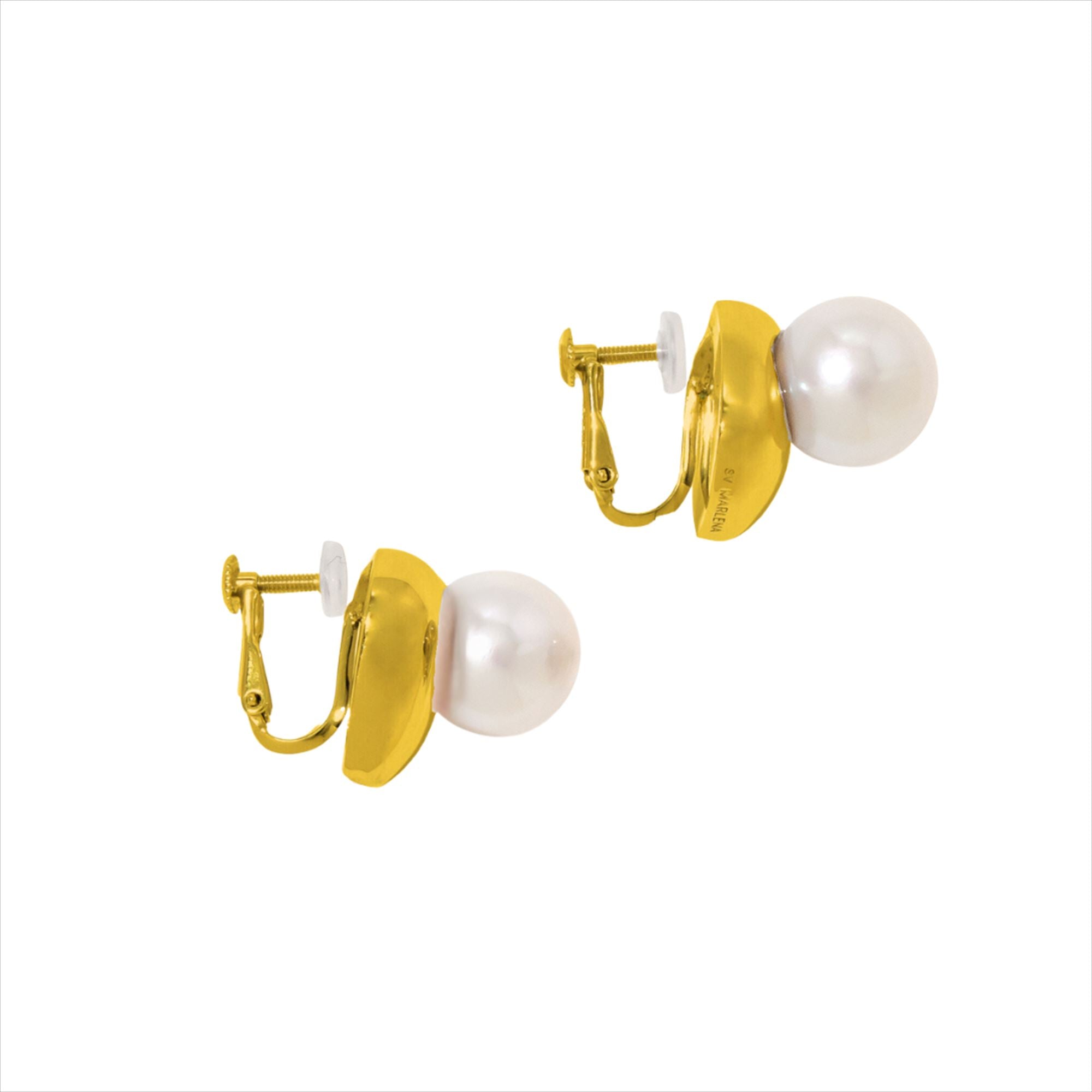 Melina Clip-on Earrings Freshwater Pearl 10mmUP SV925